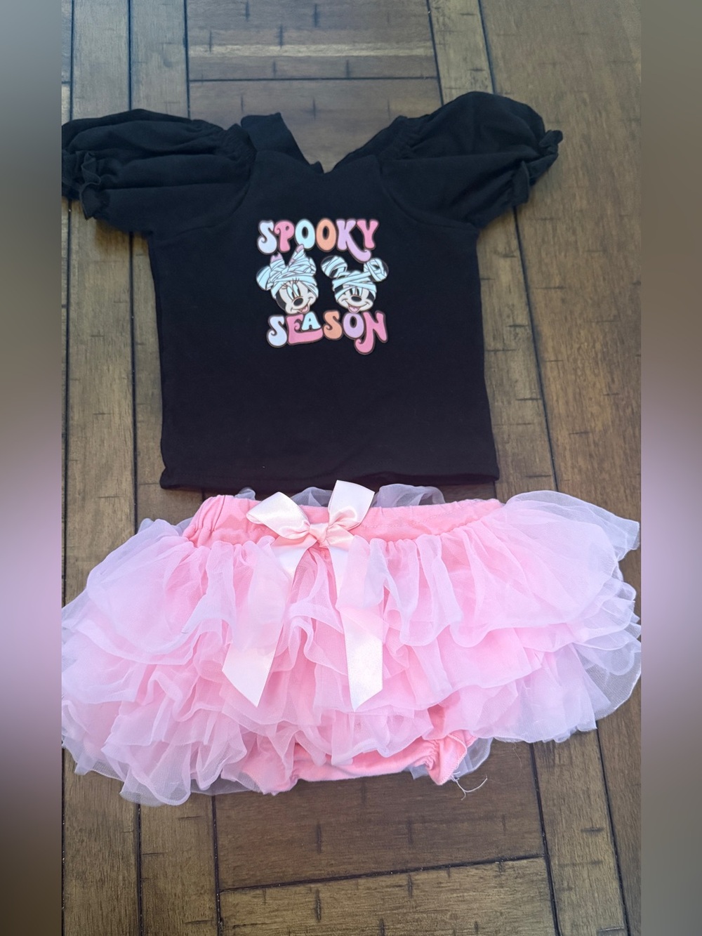Custom Pink Ruffle Tutu Bloomers Disney  Pink Halloween Bundle Boutique